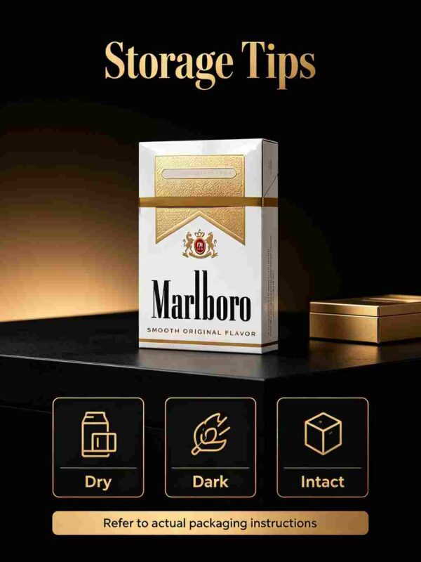 15 Marlboro Smooth Original Gold Pack Filter C25-白万美版